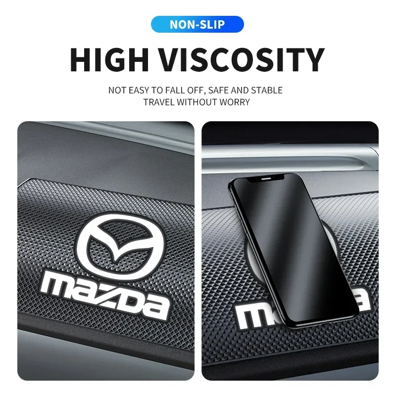 Для Mazda Car Silicagel Противоскользящий коврик для приборной панели телефона