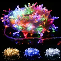 10 20 30 50m led string lights garlands room decoration fairy outdoor bedroom garden light country wedding party christmas decor