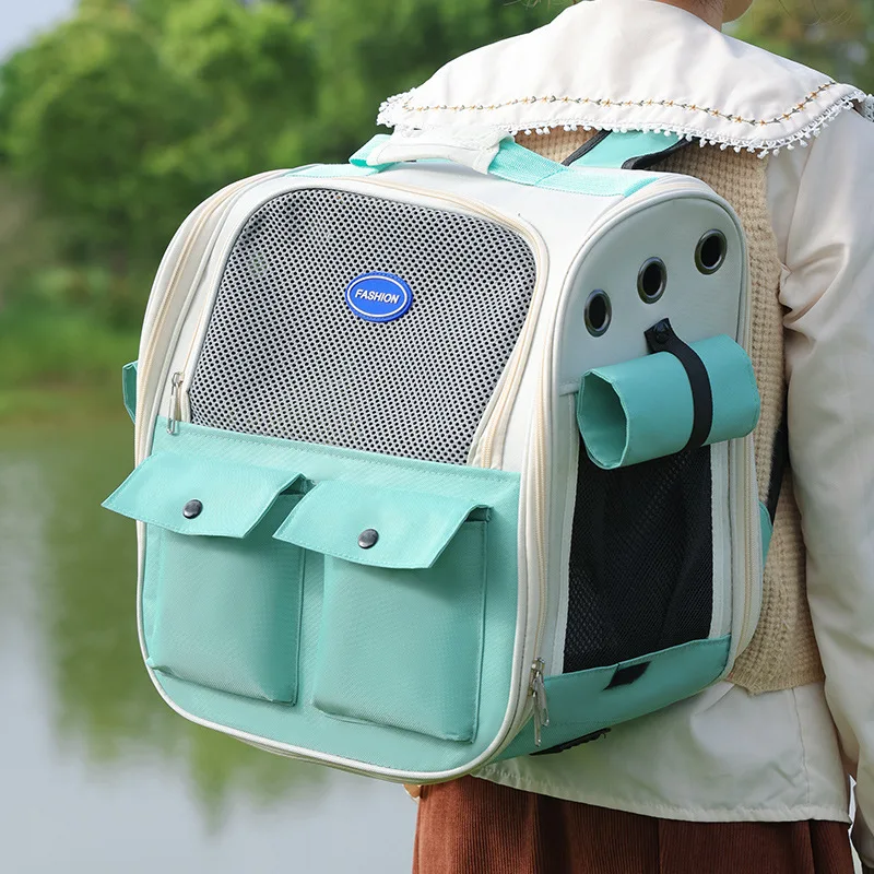 

MADDEN Pet Cat a large capacity Oxford backpack carrying portable backpack For High Quality Pet Cat Bag Go Out Carrying Bag