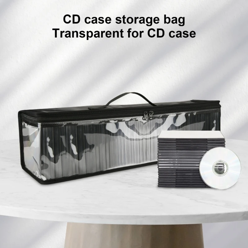 Сумки для переноски дисков прозрачная твердая сумка хранения из ТПУ ручка на