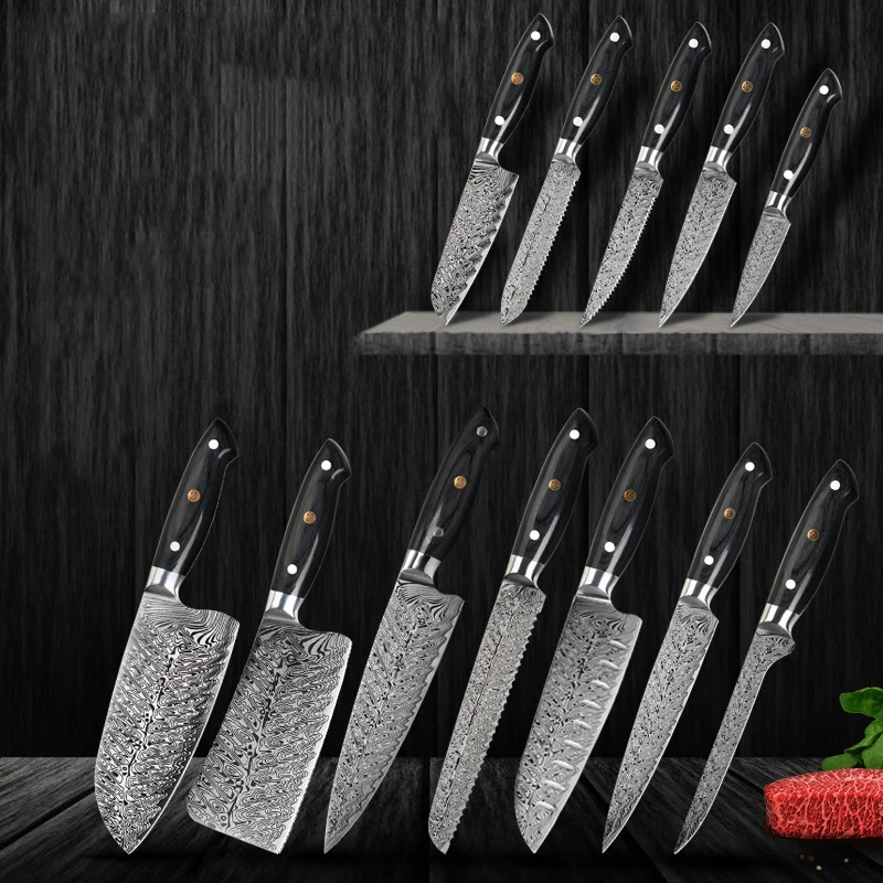 

Кухонные ножи, все виды шеф-поваров сантоку, измельчитель, нож ручной работы из нержавеющей стали, многофункциональные инструменты для приг...