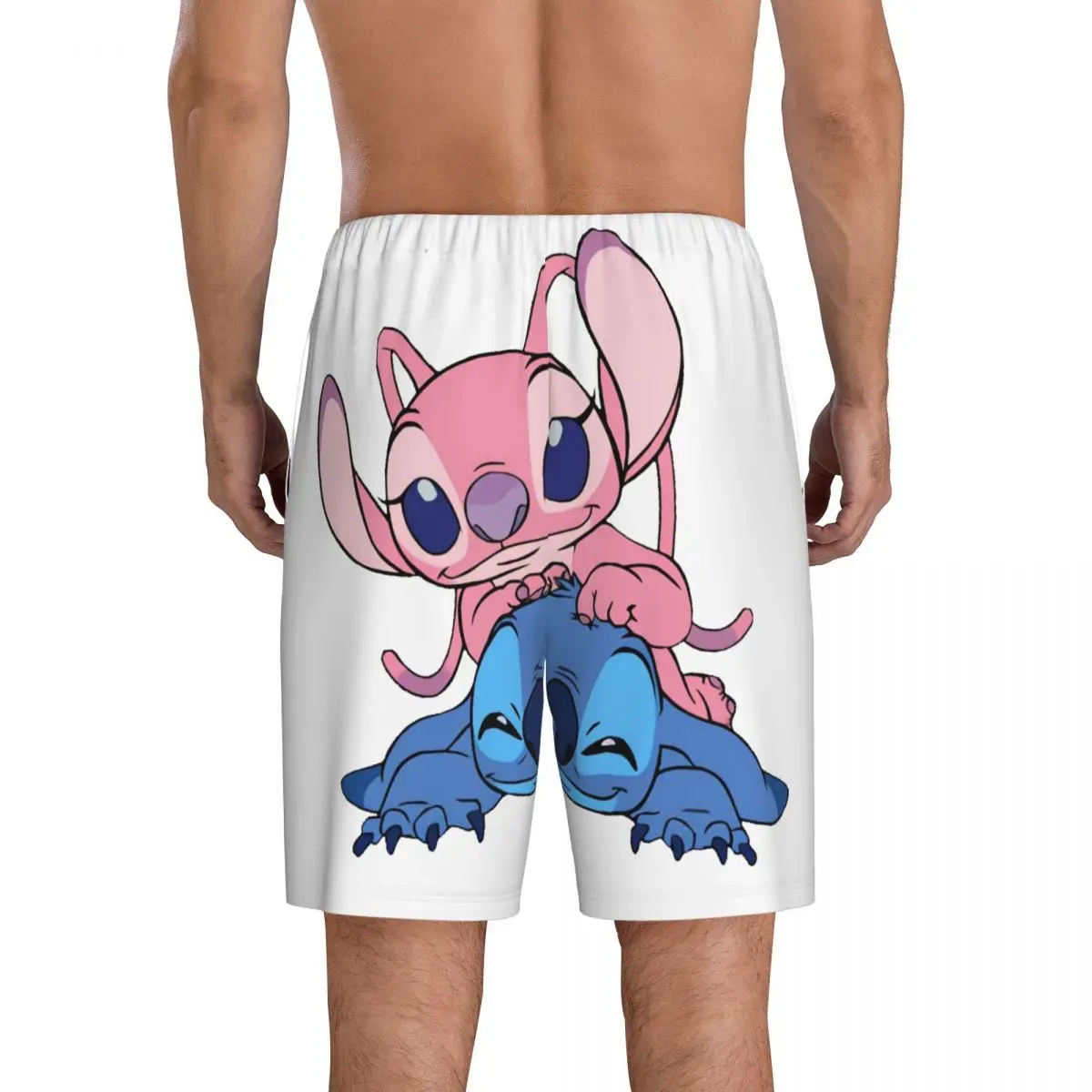 Пижама Lilo Stitch с мультяшным Аниме Манга штаны для мужчин шорты отдыха и сна пижама