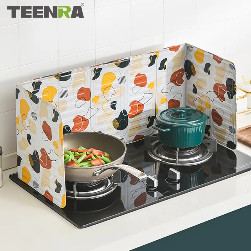 

TEENRA 1pcs Kitchen Oil Splash Resistant Cookware Foil Plate Prevent Oil Splash Cooking Protection Screen Specialty Tool