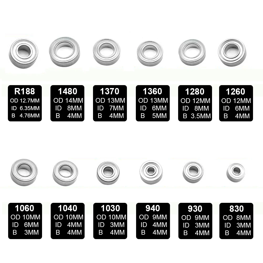 Стоматологический ручной шлифовальный наконечник, шариковый подшипник 830 940 1260 1480 для STRONG 106L Marathon, микромотор, фрезер для ногтей, 10 шт.