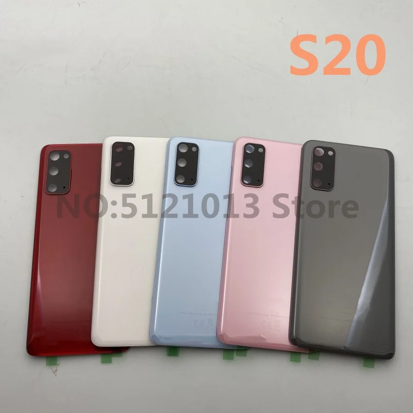 

100% оригинальная новинка для Samsung Galaxy S20 + PLUS сменная задняя крышка батарейного отсека + стеклянная рамка для объектива ушной камеры