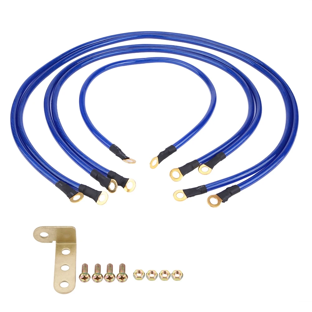 

Universal 5-Point Auto Car Earth Cable System Ground Grounding Wire Kit Car Earth Cable Car Earth Cable Car Earth Cable Car
