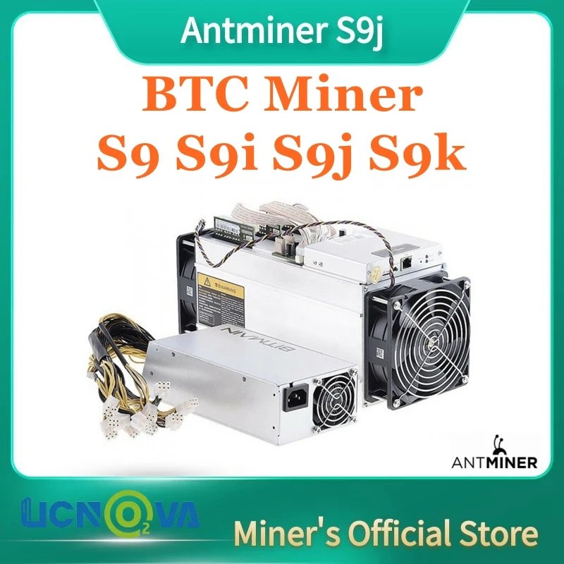 Бесплатная доставка, AntMiner S9j14T 14,5 T BITMAIN с блоком питания, Майнер для электронных сигарет, BTC BCH, Майнер Antminer всех моделей