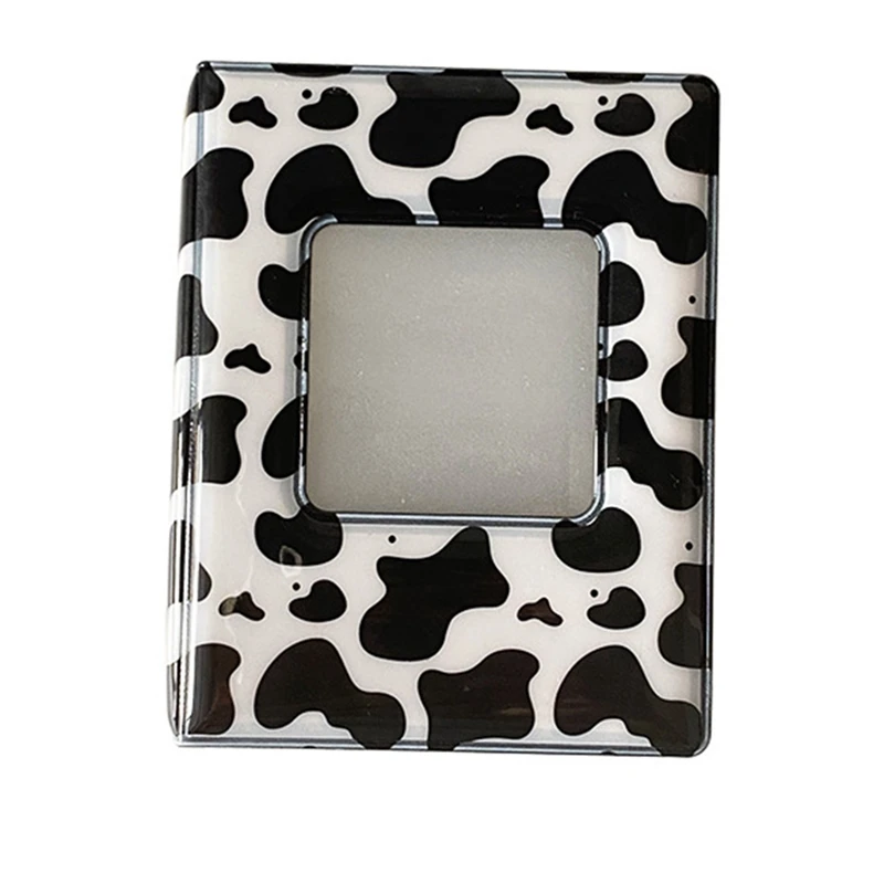 

3 Inch Mini Photo Album Kpop Photocard Holder, Square Hollow Photocard Id Holder 32 Pockets
