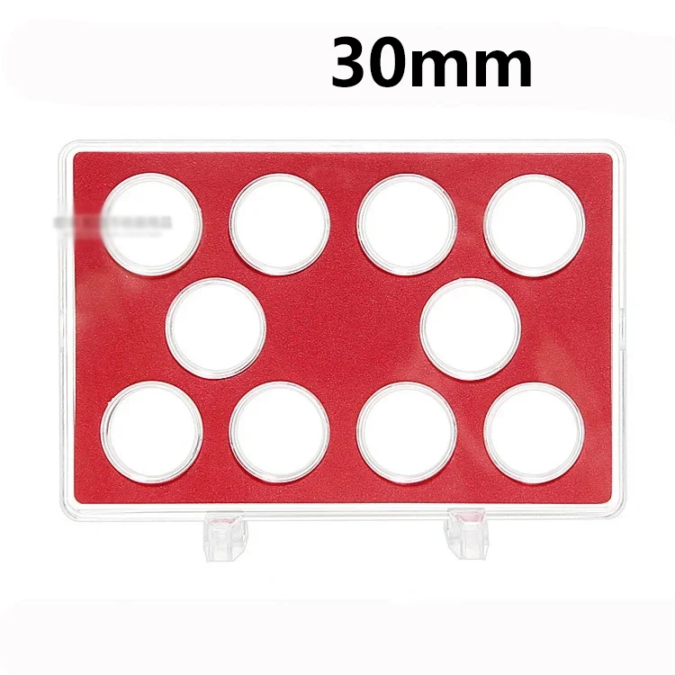 

5, 10, 12 отверстий, подходит для держателя монет 27 мм 30 мм, капсулы, контейнер для сбора монет, защита герметичного хранения коллекции