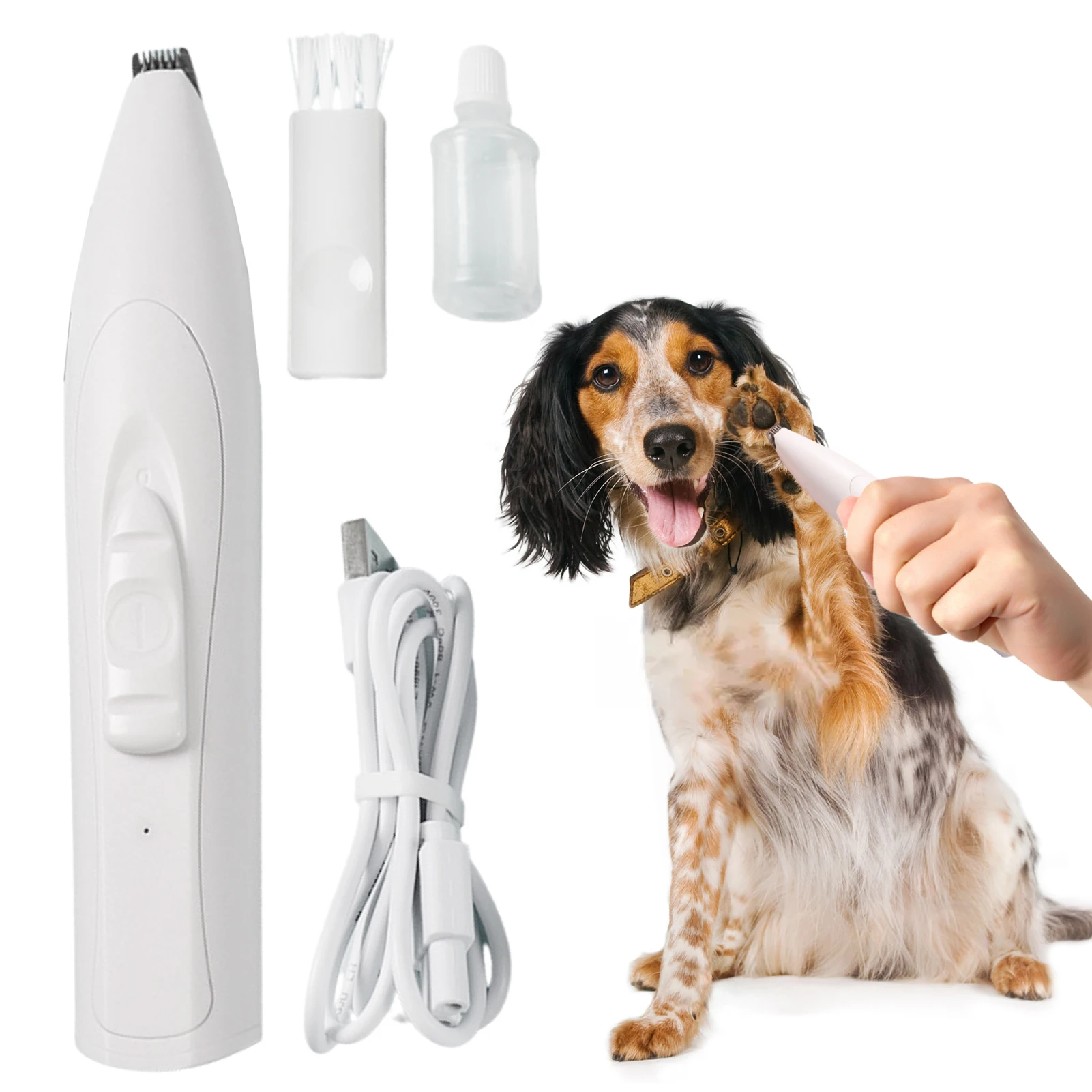 

Dog Grooming Clippers Cordless Cat And Small Dogs Clipper Low Noise Electric Pet Trimmer For Trimming The Hair Around Paws