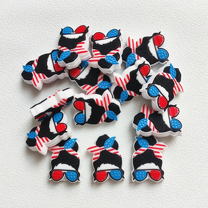 

10pcs Silicone Beads Focal BPA Free Food Grade Silicone Baby DIY Pacifier Chain Beads Newborn Baby Toys Jewelry Accessories