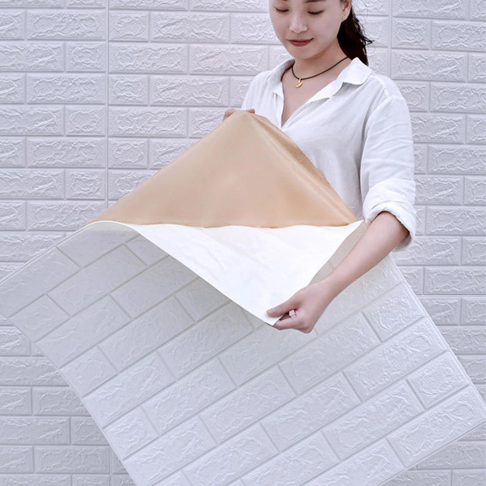 

10 шт., самоклеящиеся 3D-обои из пены, водостойкие