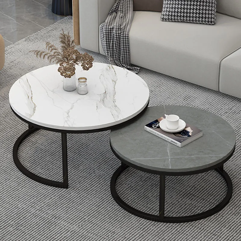 

Luxury Night Coffee Tables Round Modern Corner Black Coffee Tables Nordic Design Mesas De Centro Para Sala Home Furniture