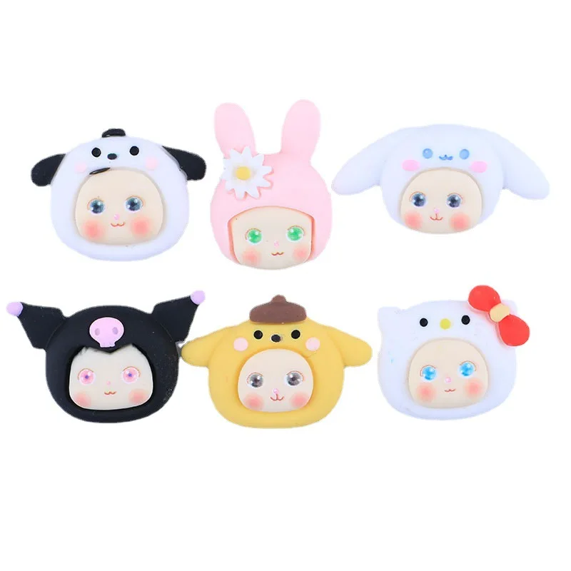 

Kawaii аниме MyMelody Kuromi Kittys Onpompurin Baby самодельный чехол для телефона резиновые аксессуары модный подарок на день рождения