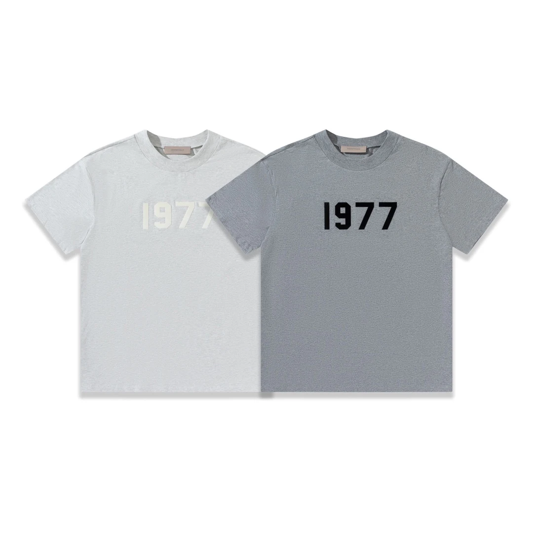 

2022 Summer Essentials 8th Collection 1977 Letter Print T-shirts High Quality Men Women Streetwear Hip hop T-shirt Tees Oversize