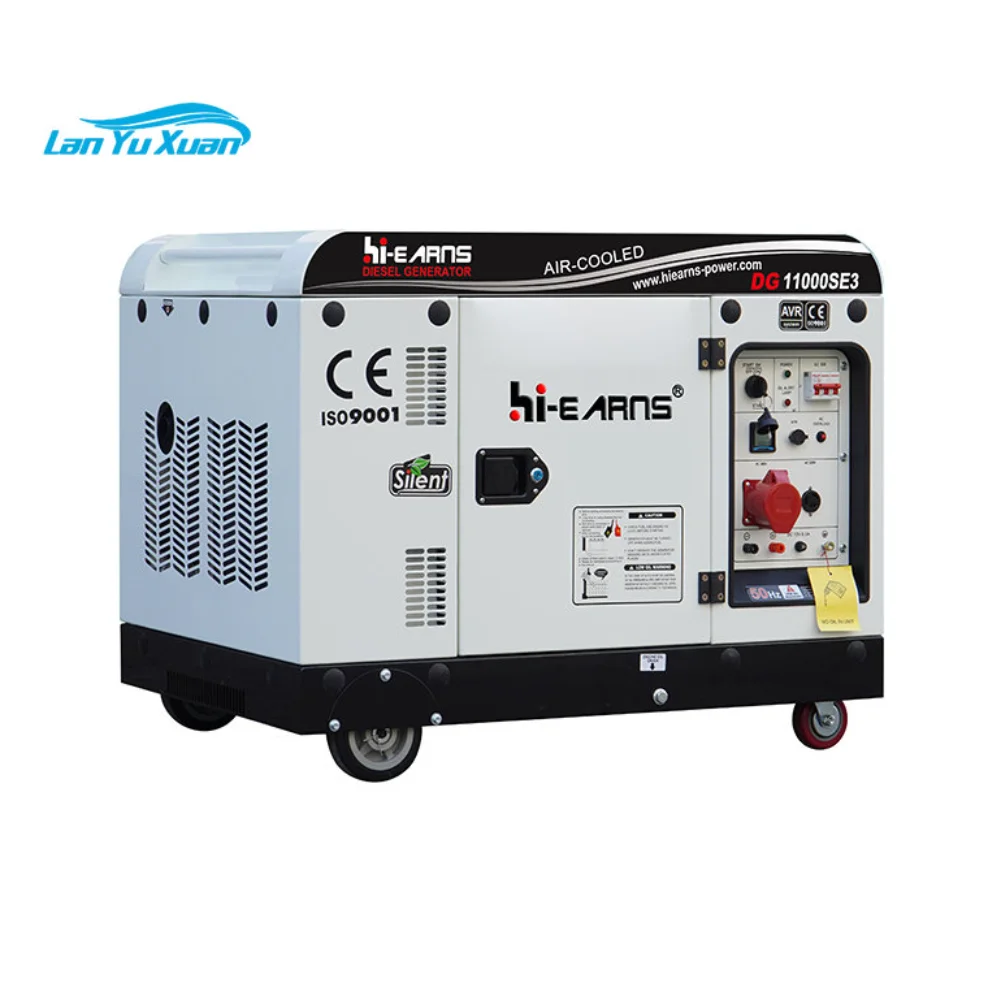 

Hiearns High Quality 8KW/10KVA Generator 3kw 5kw/5kva 6kw 10kw Portable Silent Diesel Generator