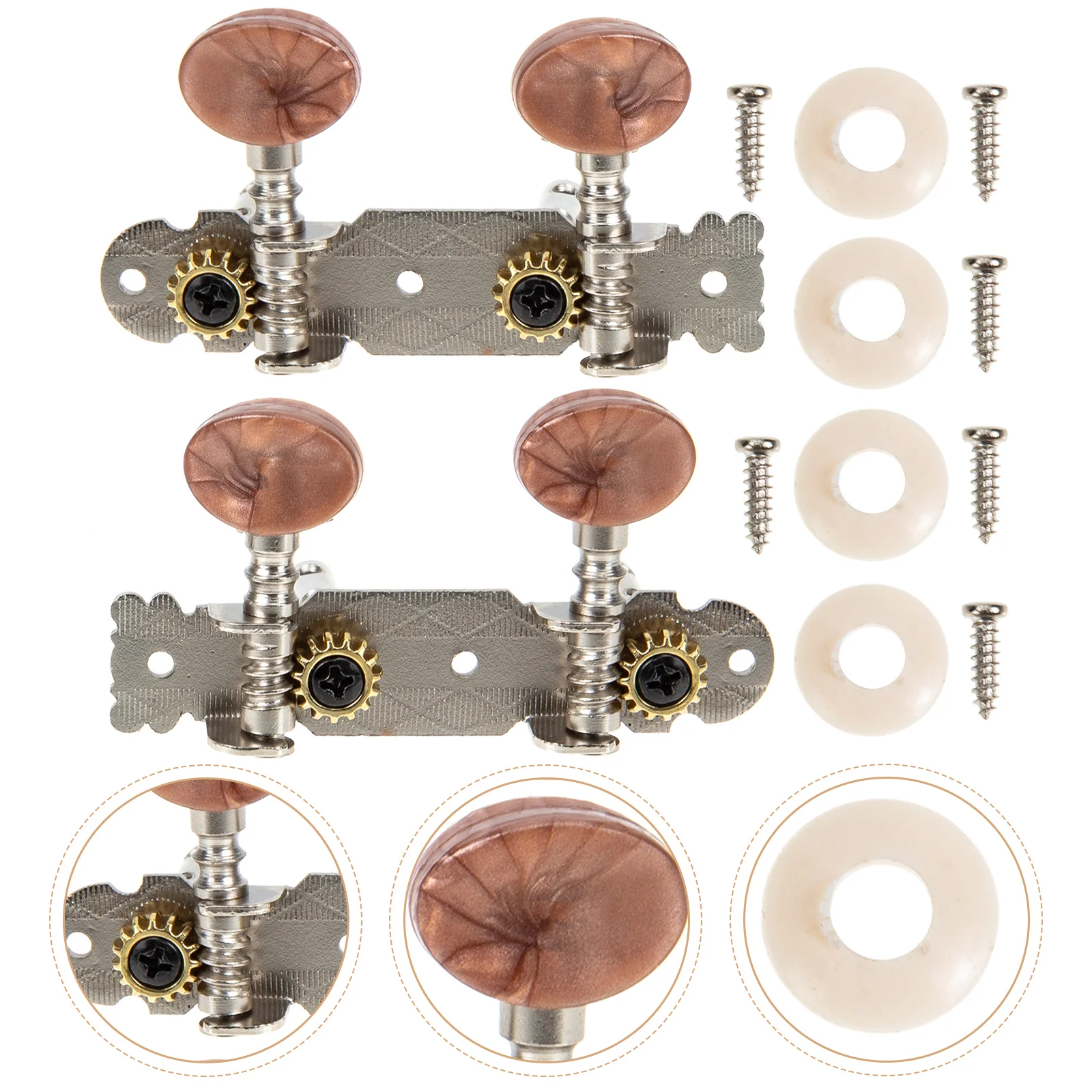 

1Set Ukulele String Tuning Pegs Ukulele Machine Head String Tuning Keys