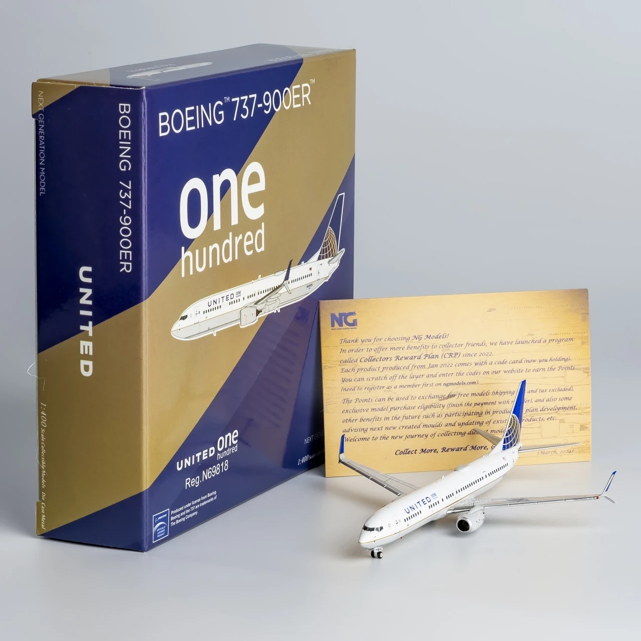 Коллекционный самолёт из сплава 79012 подарок NG модель 1:400 United Airlines StarAlliance Боинг