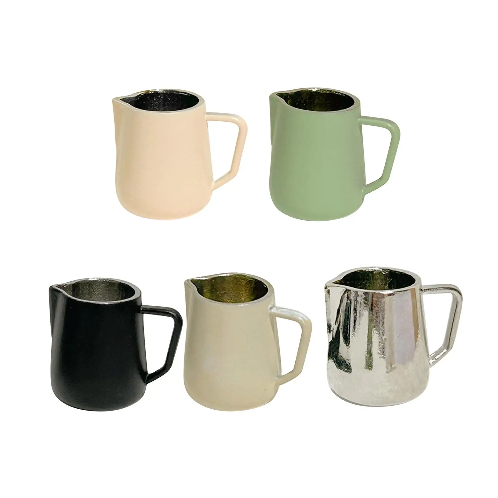 

Декоративный крошечный кувшин для вспенивания молока, классический дизайн, орнамент, мебельная модель, для детей, ролевая игра 1/6 1/12, миниатюрный кукольный домик