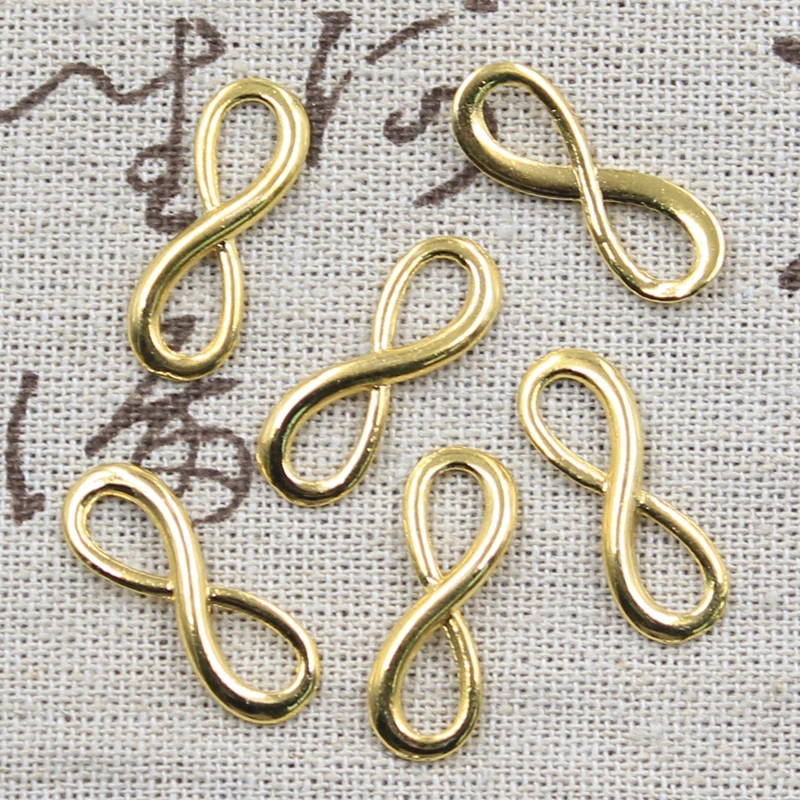 30 шт. Подвески соединитель в виде символа бесконечности 23x8 мм Античная решений