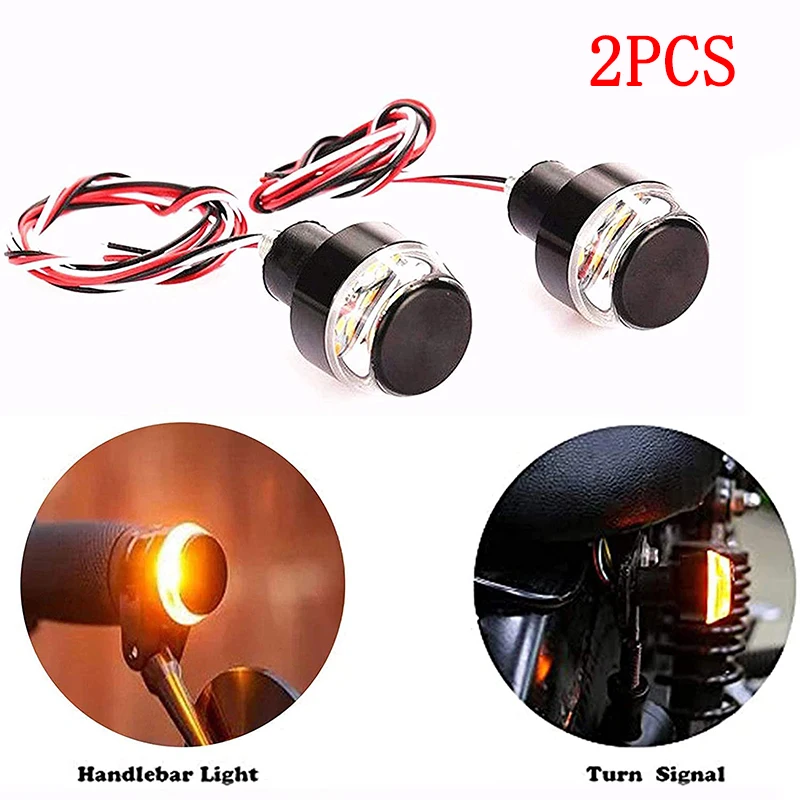 

2PCS Motorcycle LED Turn Lamp Signal Light 12 LEDs Low Power Consumption Handlebar Warning Flashing Lamp Motorbike Accessories
