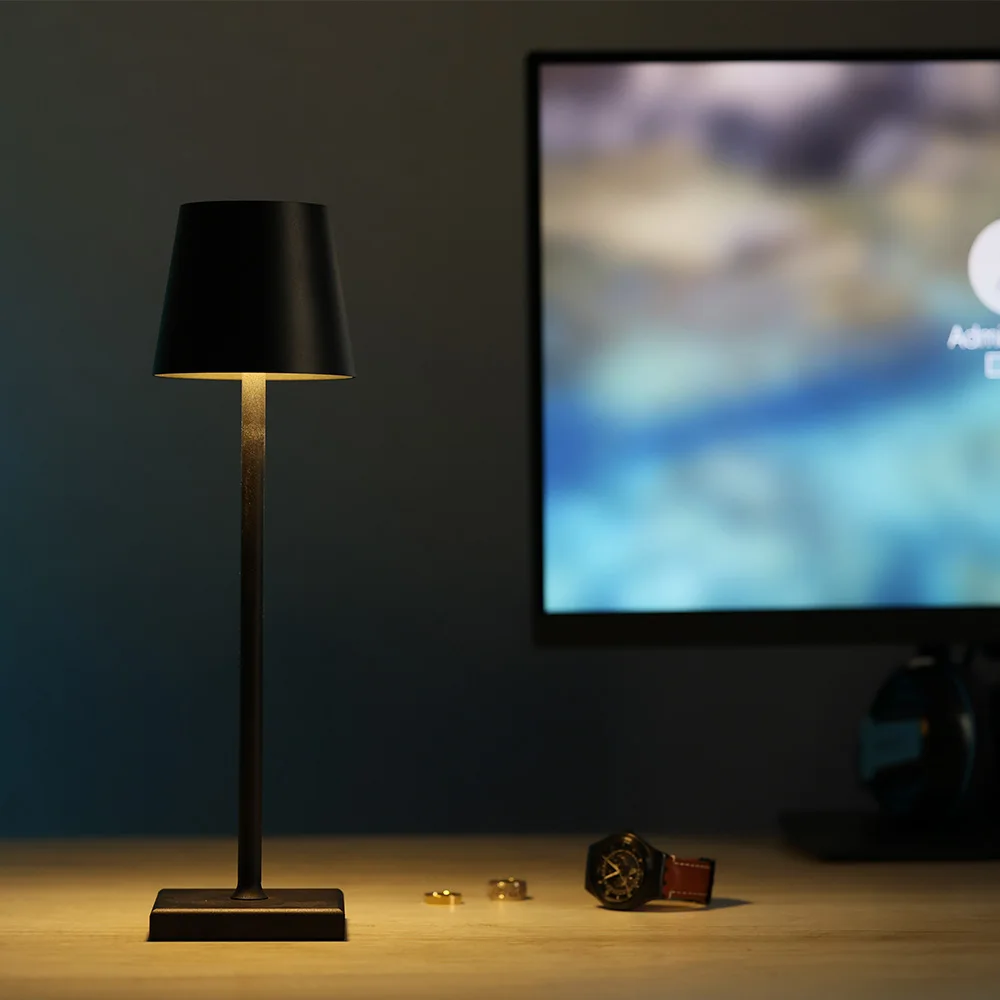 

LED Restaurant Desk Light Touch Dimming Rechargeable For Hotel bar Bedside room decoration dimmable cordless nightstand light