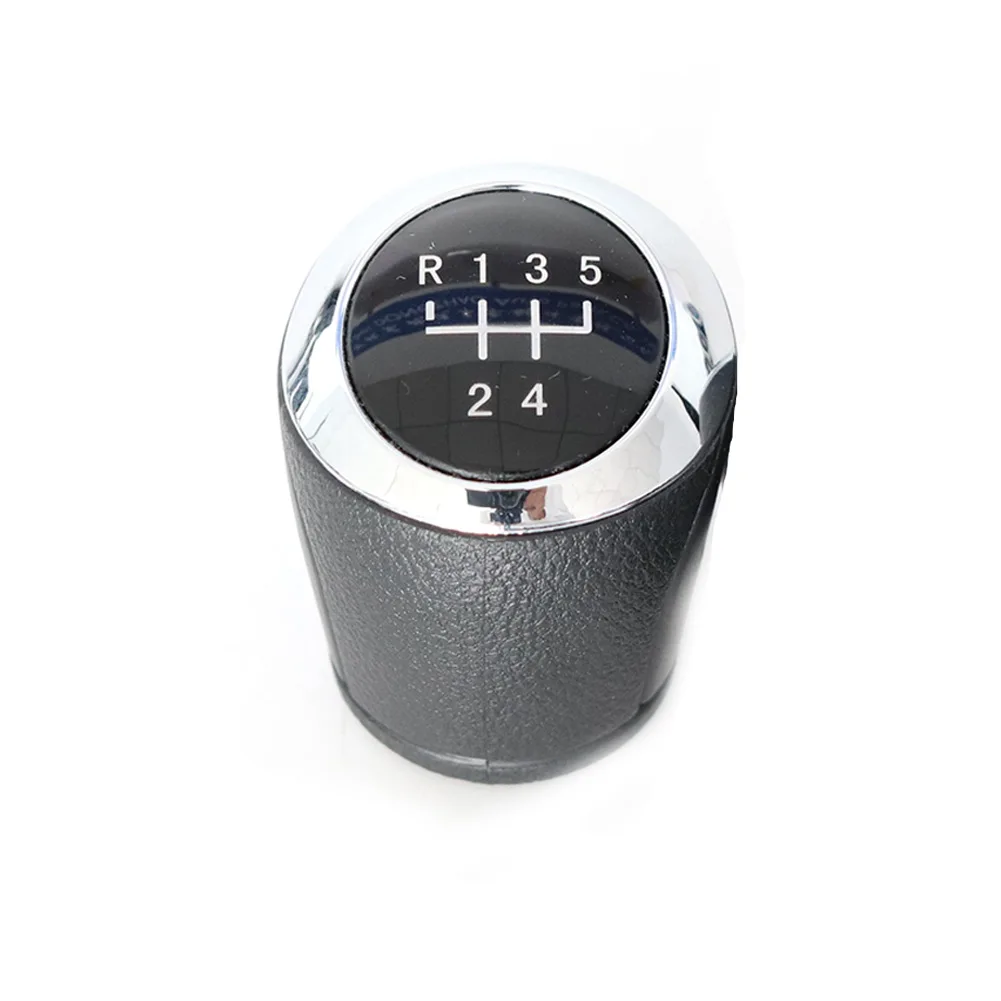 

For Chevrolet Avio Spin Cobalt Sonic 5 Speed R Scheme Gear Stick Shift Knob Leather + ABS Plating Lever Support 1 PCS