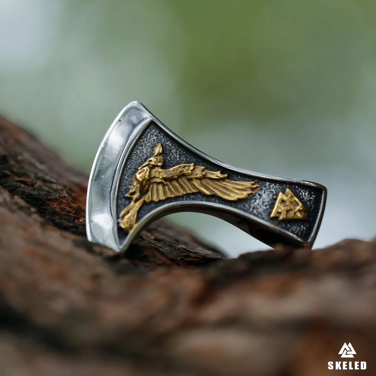 

316L Stainless Steel Viking Rune Axe Eagle Viking Men's Pendant Necklace Fashion Retro Trend Jewelry