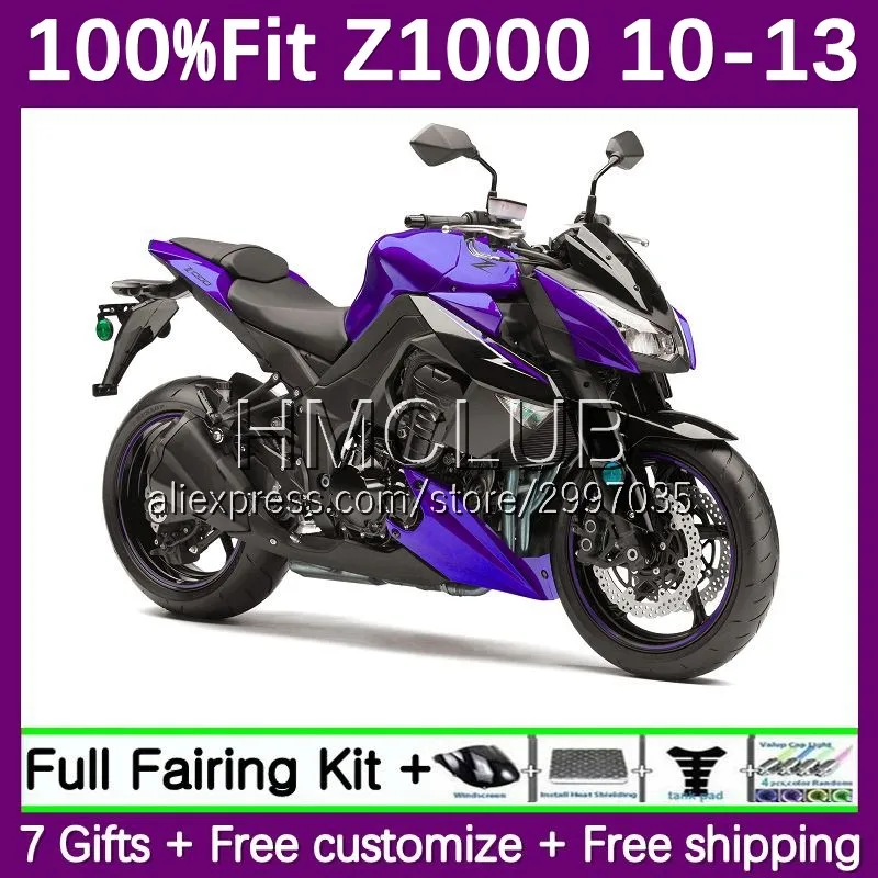 

Injection OEM For KAWASAKI NINJA Z 1000 Z1000 Body 69No.70 Z-1000 2010 2011 2012 2013 Z1000SX 10 11 12 13 Fairings purple stock