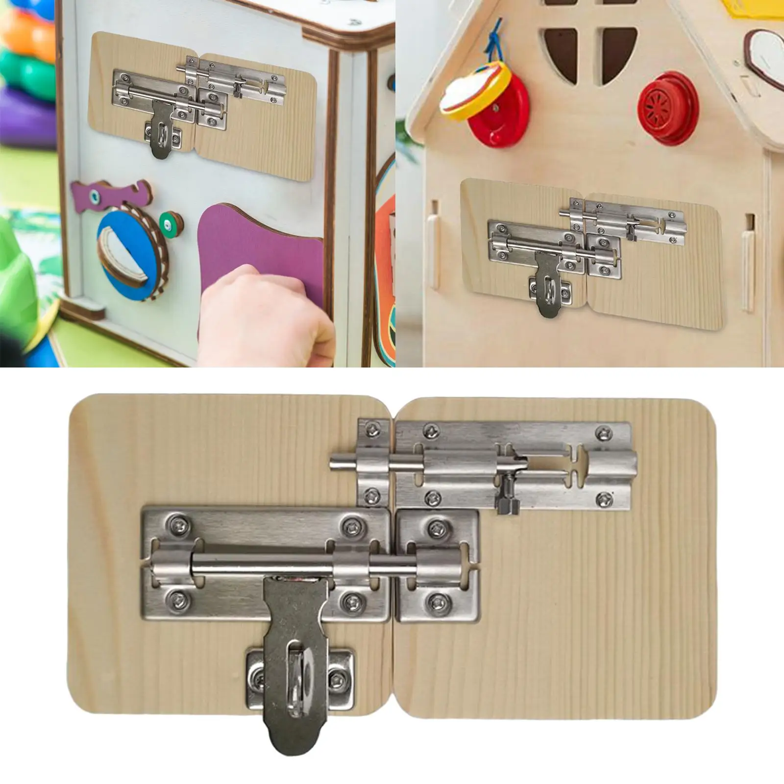 

Montessori Toy Busy Board DIY Accessories Latch Panel Early Educational Toys Cognition Game DIY Math Montessori Board Accessory