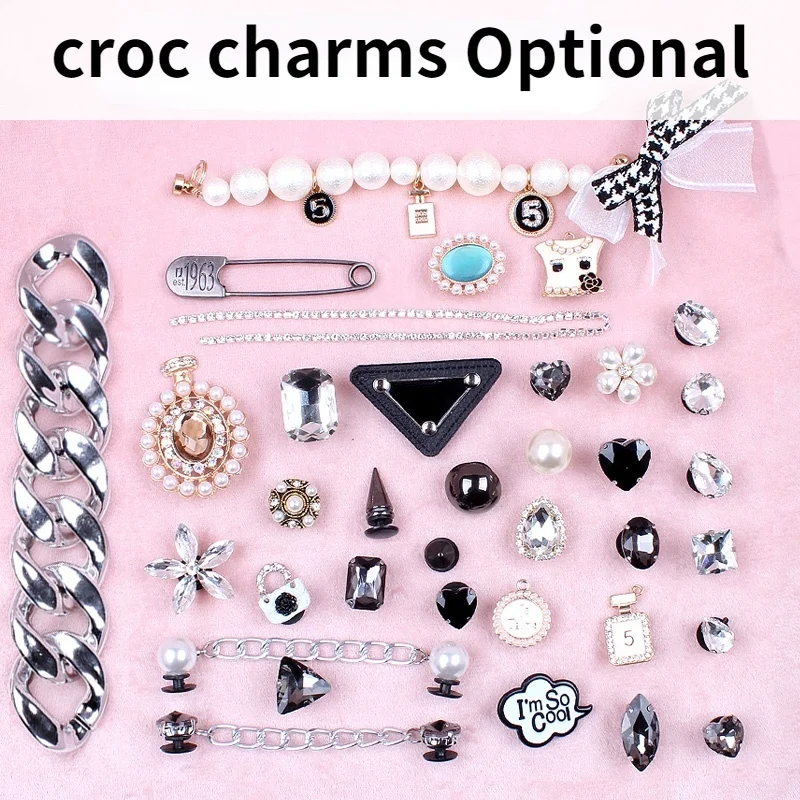 

1 шт. качественные Подвески Croc, дизайнерская цепочка «сделай сам», заклепки для обуви, украшение для Croc JIBB, сабо для детей, мальчиков, женщин, ...