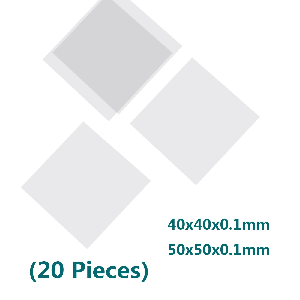 40*40/50*50*0.1mm Transparent Natural Mica Sheet Insulating Mica Large Flakes High Temperature Resistant Mica Sheet