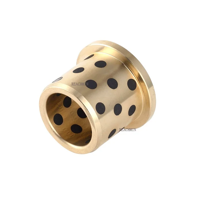 

Inner Diameter 18/20/25mm JFB Flanged Bronze Impregnated Graphite Oilless Bushing Solid Self Lubricant Embedded Bearing