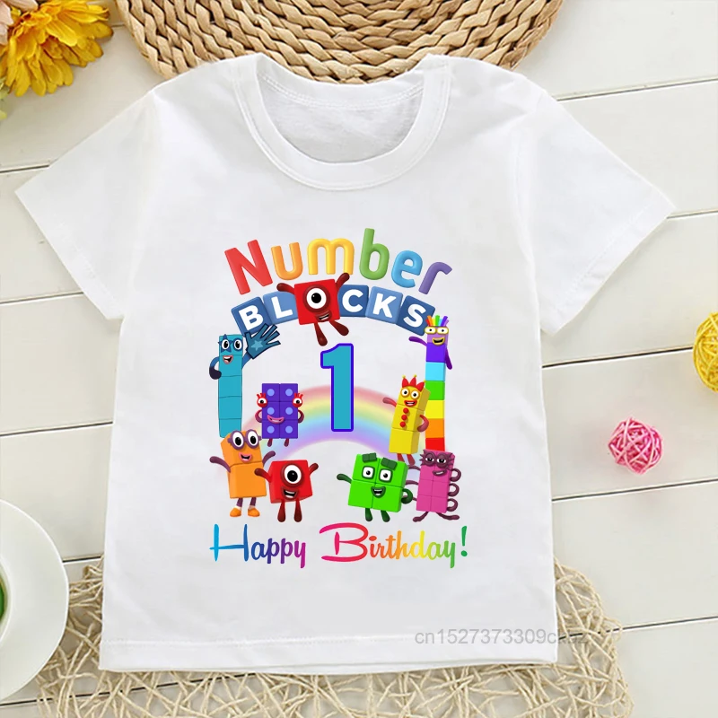 

Summer 1-10th Birthday Boy T-Shirt Girls Top Digital Printing Graphic T-Shirt Kids Clothing Cute Kids Clothing