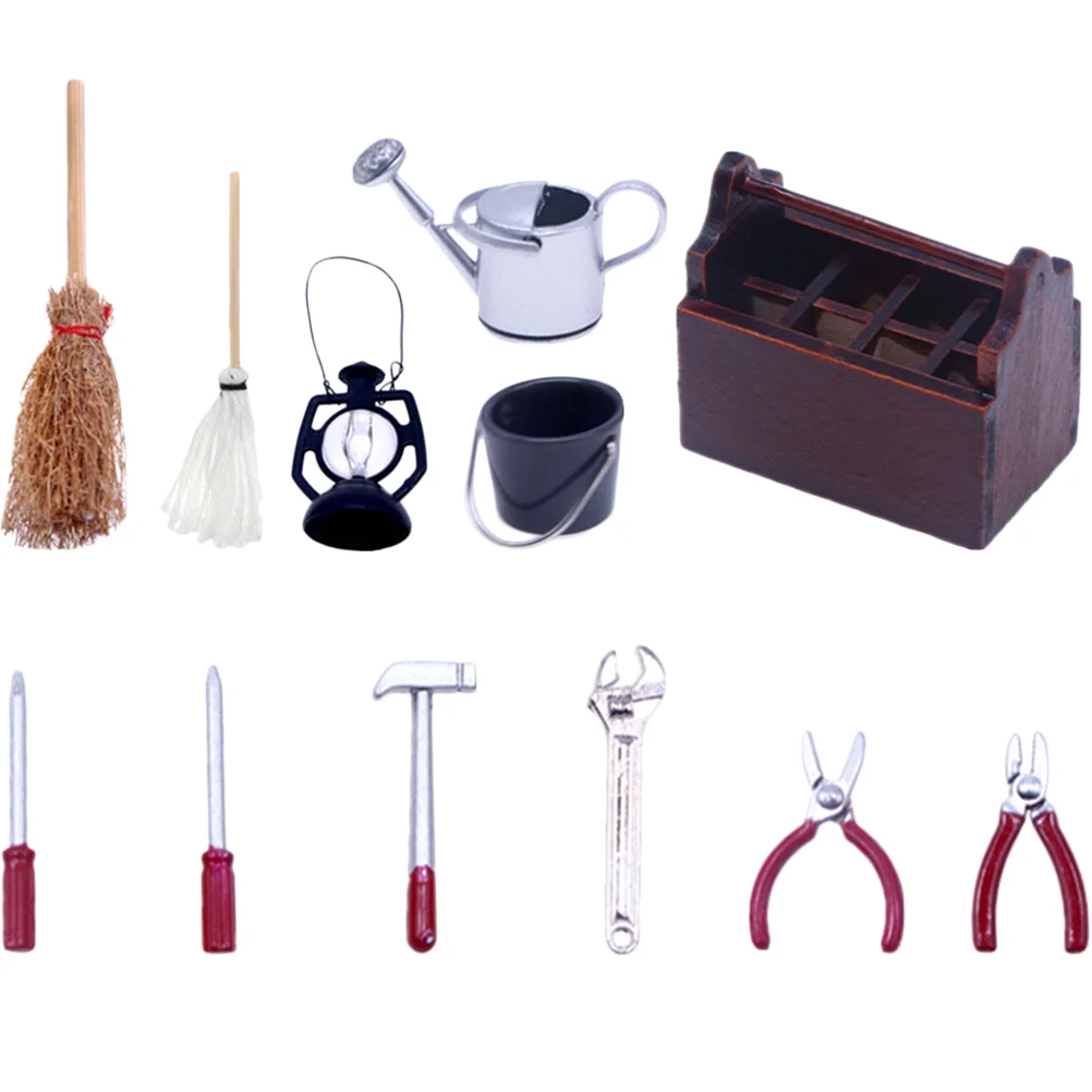 

1 Set Miniature Toolbox Tools Model Mini House Toolbox Micro Scene Accessories