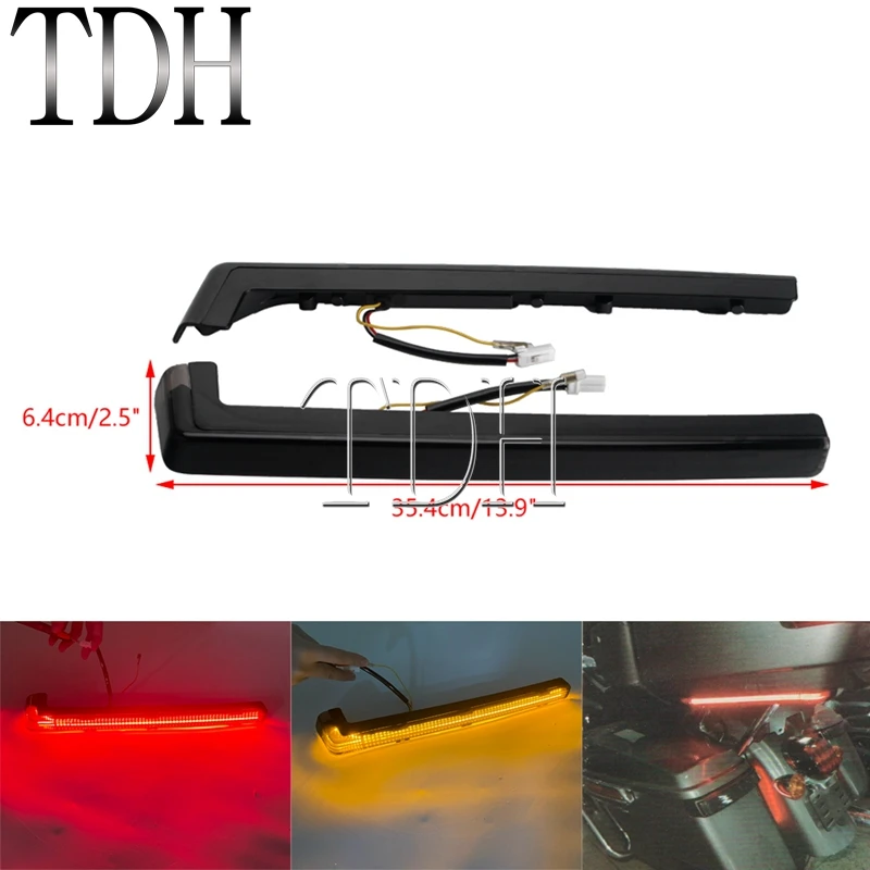 

Светодиодный задний фонарь Smoke Tour Pak, боковой указатель поворота, сиденсветильник, наполнитель, вставка, задний стоп светильник сигнал для Harley Touring FLHT FLHR