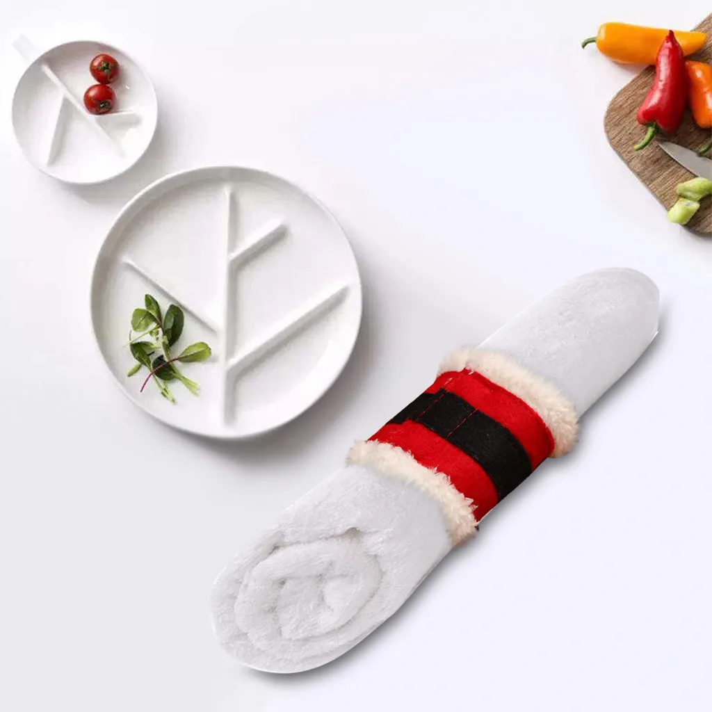 Рождественские Украшения Набор Ремешков Для Скатерти Цельная Щетка Чистки