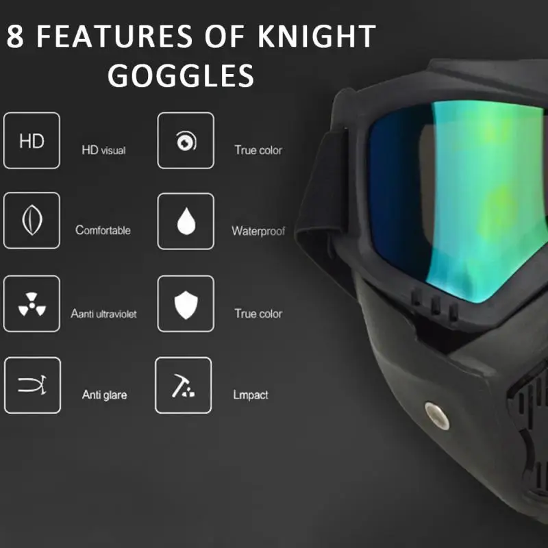 

Мужская и женская Лыжная маска для сноуборда лыжные очки для снегохода ветрозащитная мотоциклетная маска для лица очки защитные очки с ртом 2021