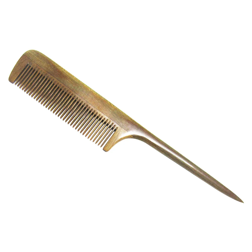 

Comb Hair Wooden Finefor Combs Wood Tailsandalwoodpointed Flat Brushesscalp Teasing Hairdressing Pintail Parting Styling Fiber