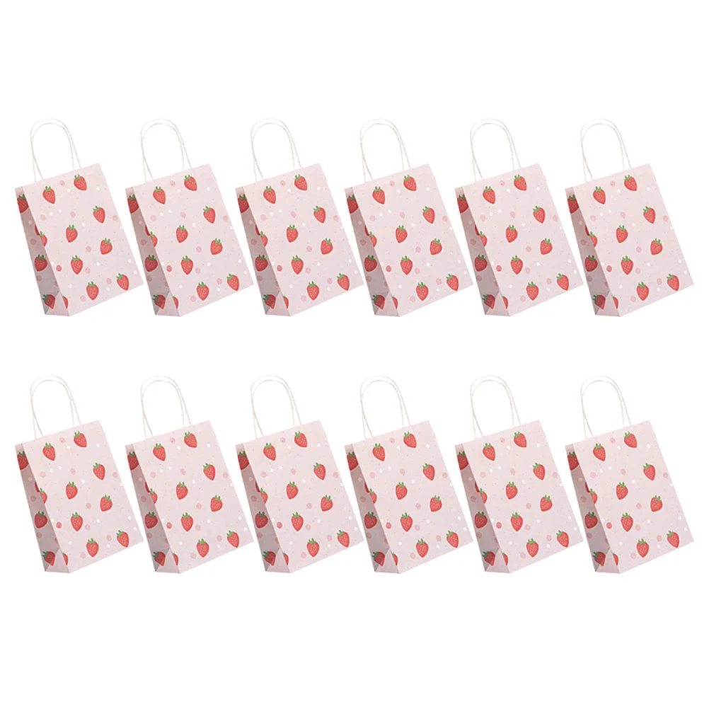 

12 Pcs Paper Bags For Present Festival Gift Extra Large Party Favor Packing Pouch Side Width Florist