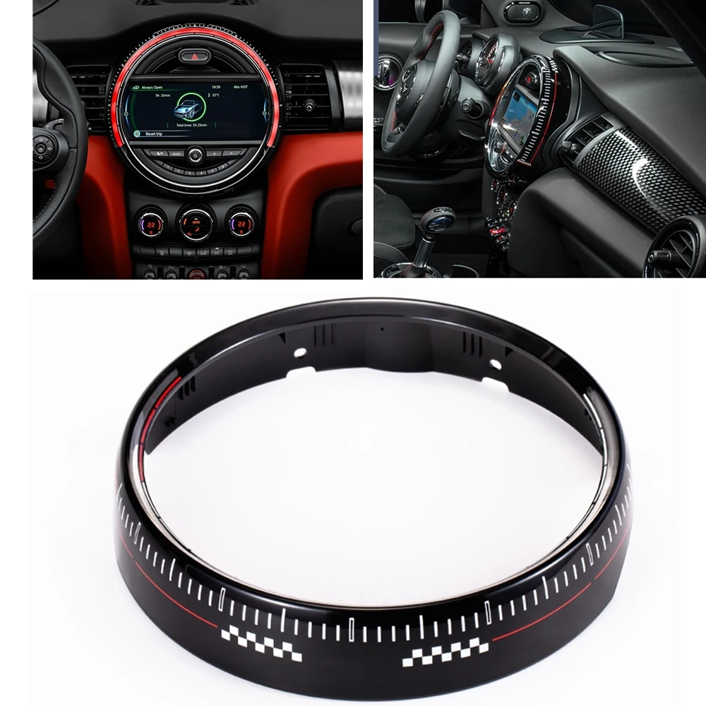 

Для BMW Mini Cooper F55 F56 2014-2019 6,5 дюйма/8,8 дюйма центральная консоль мультимедийный экран крышка кольцо рамка отделка Внешняя Декоративная полоса
