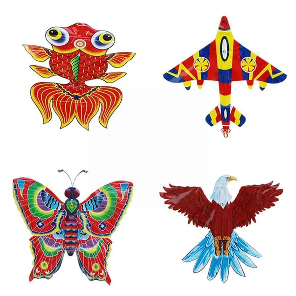

Flying Kite Bee Fish Airplane Model Toy Children Kids Control Interactive Toys Kids Easy Without Fun Line Sports X2q5