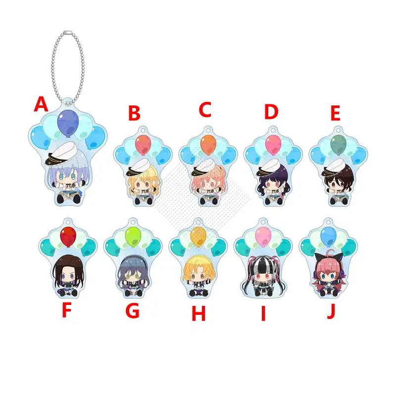 

Anime Keychain BanG Dream! Toyama Kasumi Acrylic Keyring strap Figure Hanging Accessories 6cm
