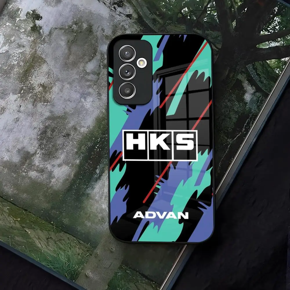 Спортивный автомобиль HKS JDM Аксессуары Чехол для телефона Стекло Samsung Galaxy S21 S24 S22 S20