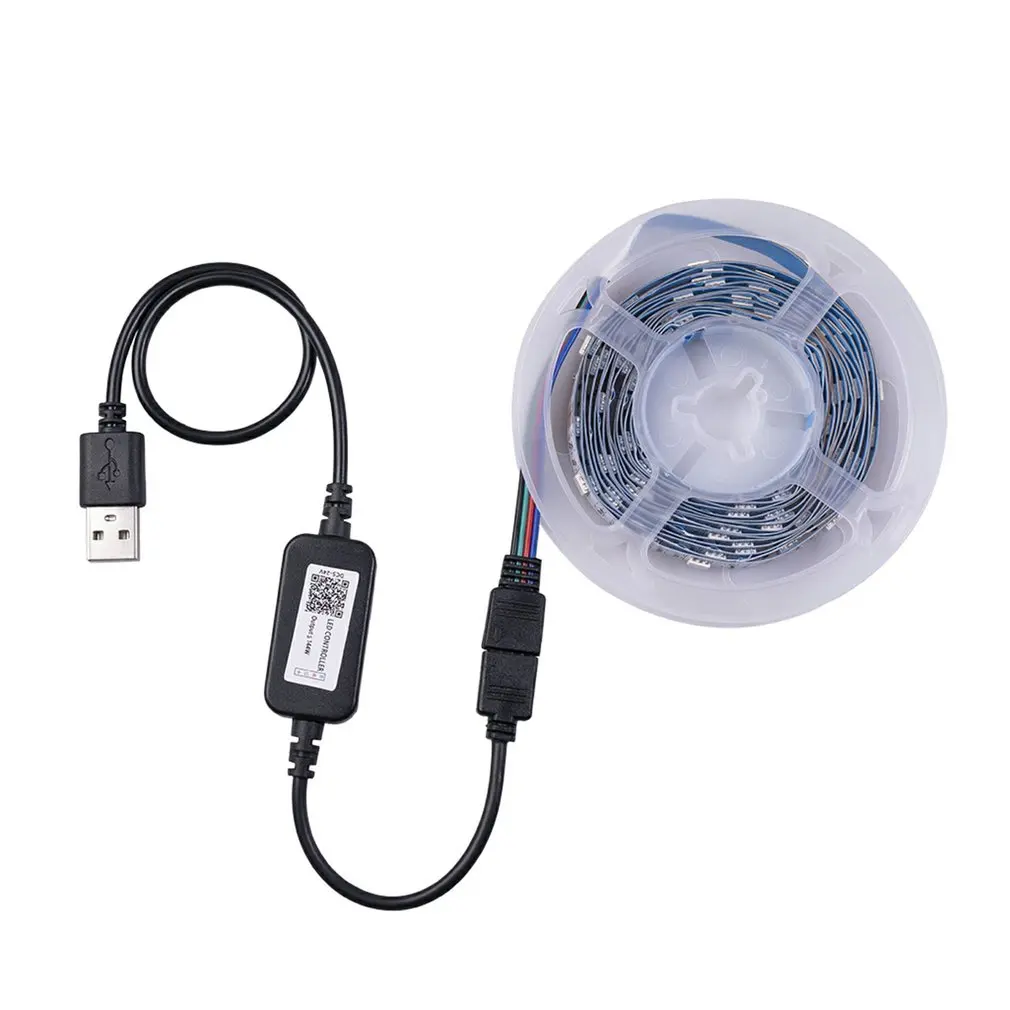 

Striscia LED lampada flessibile 1M 2M 3M 4M 5M diodo schermo da scrivania TV sfondo illuminazione cavo USB 3 controllo chiave