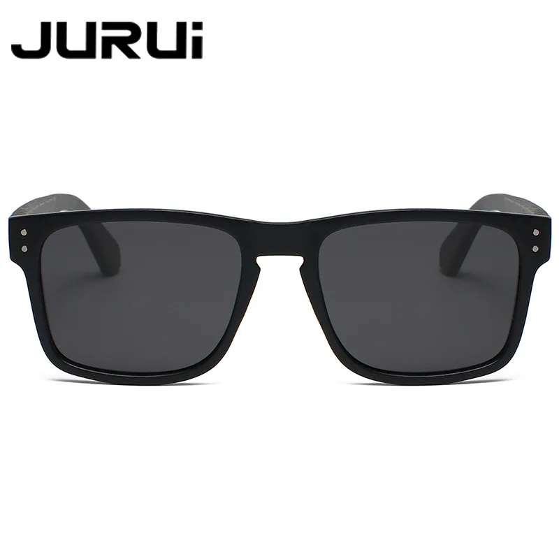 

2022 New Fashion Men's Square Polarized Sunglasses Trend Retro Bamboo Wood Temples UV Protection Travel Sunglasses Brand ZUIDID