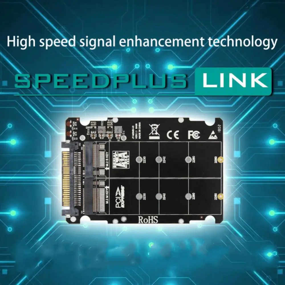 

Адаптер U2PCB U.2, карта памяти SSD, плата расширения PCIE3.0 X4 SATA, двойной интерфейс U2, внешний SSD, совместимый с NVMe/SATA SSD