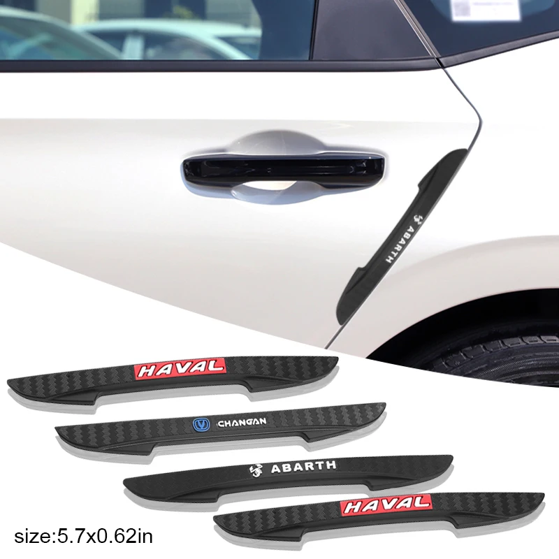

4pcs Brand New Black Rubber Anti-collision Car Door Stickers for Peugeot 206 208 308 307 207 3008 2008 407 508 Car Accessories