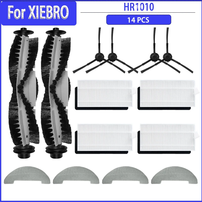 

For XIEBro HR1010 Main Roller Side Brush HEPA Filter Mop Cloths Spare Parts Accessories Replacement