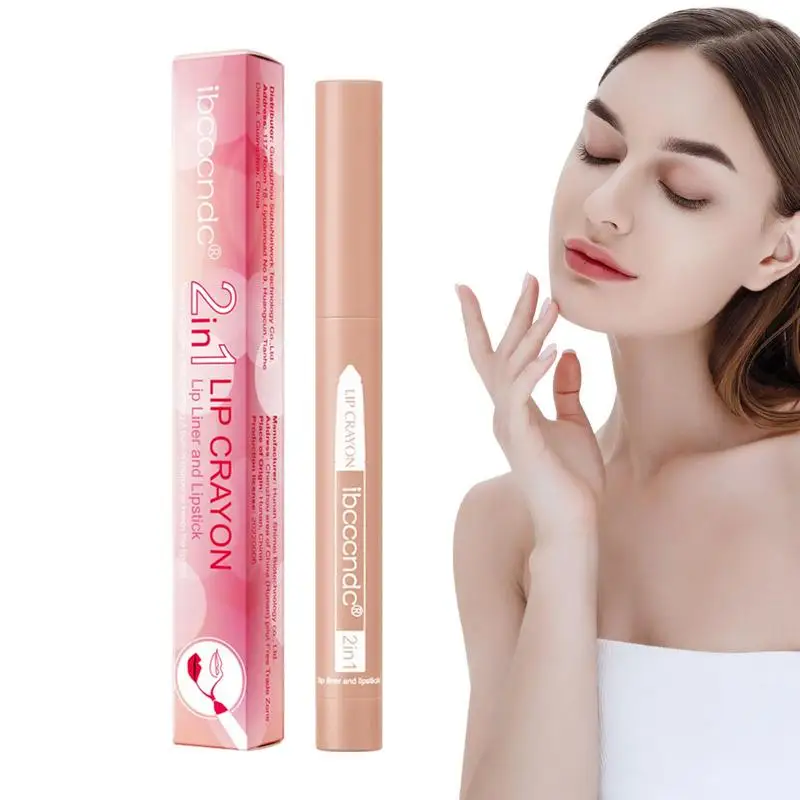 

Lip Crayon Matte Creamy Lip Liner Longwear Velvety Nude Lipliner Built-In Pencil Sharpener Makeup Gift Set Lipstick Makeup